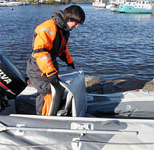 Надувная лодка Баджер Fishing Line 270 с надувным полом AirDeck