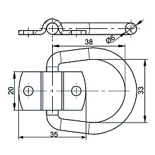 Петля крепления KNOTT для стропы