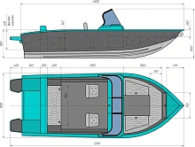 Катер ТРИЕРА 470 Боурайдер