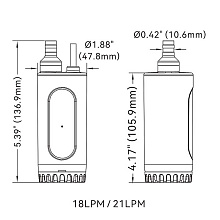 Погружной насос SeaFlo 21 л/мин, 12 В, SFSP1-L021-02