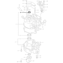 Сальник (уплотнение) коленвала Suzuki