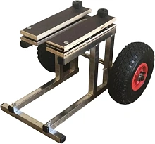 Тележка для мотора 8-15 л.с. подпружиненная, нержавеющая сталь