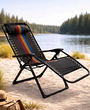 Складное кресло шезлонг усиленное CW 1806-2, 160 кг