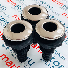 Стакан (фитинг) дренажный, 19 мм. композит, крышка из нерж. стали.