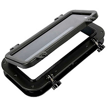 Иллюминатор прямоугольный, 400x200 мм, черный