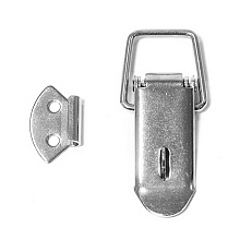 Замок защелка SUNFINE 75х34 с ушком для замка, нержавеющая сталь, SF31183-2