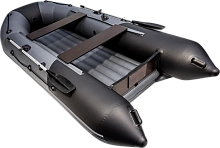 Надувная лодка ПВХ Таймень NX 3600 НДНД графит/черный (надувное дно)