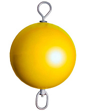 Буй надувной с вертлюгом и рымом Majoni 950х600 мм, желтый