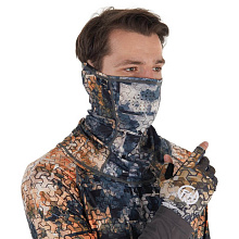 Маска FHM Mark серо-оранжевый принт