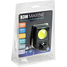 Огонь подводный светодиодный со сливной пробкой 25 мм., 5 Вт, белый свет