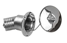 Горловина заливная угловая для бензина Marine Rocket, под шланг 38 мм