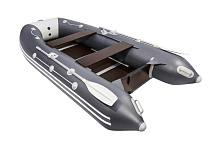 Надувная лодка ПВХ Таймень LX 3400 СК графит/светло-серый (фанерный пайол)