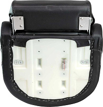 Кресло Deluxe Carbon мягкое виниловое с болстером, черный/серый