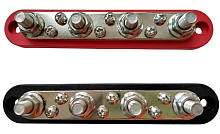 Колодка клеммная распределительная 150 А, 4 контакта, с крышкой, 2 шт.