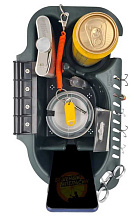 Органайзер для лодки ПВХ с креплением на ликтрос, зеленый