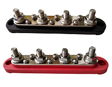 Колодка клеммная распределительная 150 А, 4 контакта, с крышкой, 2 шт.