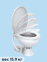 Электрический корабельный унитаз SeaFlo Regular 12В с насосом-измельчителем