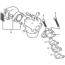 Всасывающий патрубок / глушитель Suzuki