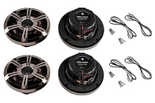 Аудиосистема Marine Rocket MRH-833 (комплект 4DP), темная платина