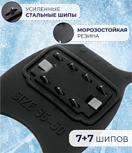 Ледоступы на обувь против скольжения 7+7 шипов