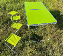 Набор мебели складной туристический MirСamping CH020 green стол + 4 стула 