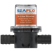 Фильтр грубой очистки SeaFlo 19 мм. (3/4"), черный корпус