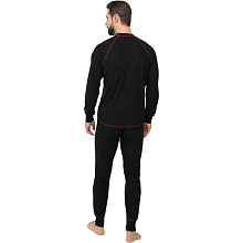 Термобелье Huntsman Thermoline флис фактурный, черный (S L M XL 2XL 3XL)