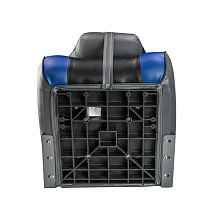 Кресло складное виниловое (75157, синий-угольный-черный)