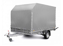 Тент с каркасом 352020 С (высокий, со скосом 45°, H=2000 мм) для бортовых прицепов МЗСА 817718.022 / 025 / 817736.022