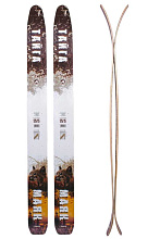 Лыжи охотничьи Тайга дерево-пластик 175х15 см с кожаным креплением 3в1, Маяк