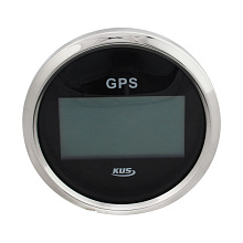 GPS-спидометр электронный, черный циферблат, нерж. ободок, выносная антенна, д. 85 мм., KY08021