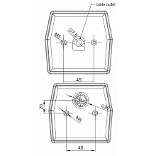 Фонарь задний FT 122 T LED с подсв. номера