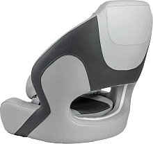 Кресло Delux Sport Flip Up мягкое виниловое с болстером, угольный/серый