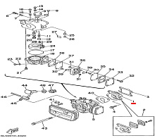 Клапан впускной в сборе Ямаха 3