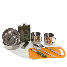 Подарочный набор с посудой, камуфляж