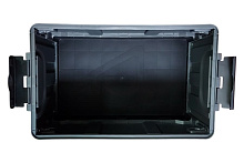 Складной ящик органайзер с крышкой, 3 секции, 40 л