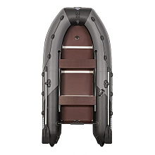 Надувная лодка ПВХ Пилот 330 ЖС (жесткая слань, киль), серый/темно-серый