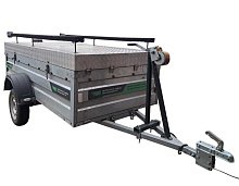 Прицеп бортовой Атлант 2513 (250х125 см, борт 51 см) с функцией самосвала, Б\У (2023 г.в.)