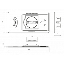 Якорный рым Баджер (фал 6-8 мм. цвет серый)