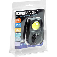 Огонь подводный светодиодный со сливной пробкой 40 мм., 5 Вт, белый свет