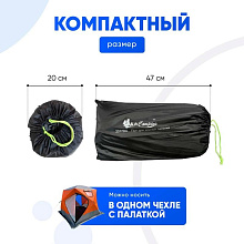 Пол утепленный для зимней палатки Mircamping 2017 (255х255 см.) + огнеупорный коврик (60х60 см.)
