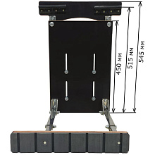 Опора сиденья рег. складная на ликтрос с занижением 60 мм., нерж.