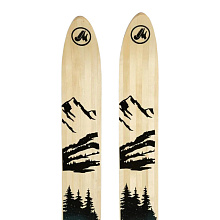 Лыжи охотничьи Лесные деревянные 155х11 см (Маяк)