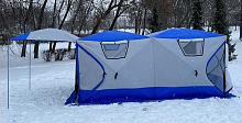 Палатка (баня) 3-х слойная для зимней рыбалки MirCamping КУБ 4х2х1.7 м