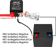 Выключатель массы с дистанционным управлением, 1 АКБ, 200А