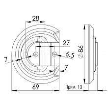 Петля крепления ZBF 60-1 (W 6770) для стропы