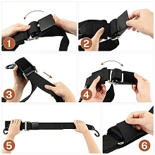 Ремень для страховки лодки на прицепе 0.9 м. (пара)