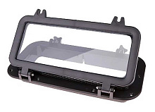 Иллюминатор прямоугольный, 400x200 мм, черный