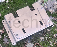 Кронштейн для помывочного комплекта 205х125 мм., нерж., арт. ПК1200