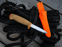 Нож Morakniv Floating Serrated Knife, нерж. сталь, пробковая ручка